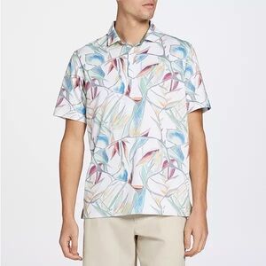 Walter Hagen Men's Clubhouse Airbrush Print Golf Polo